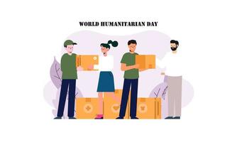 Spende am International Day of Charity Illustration vektor