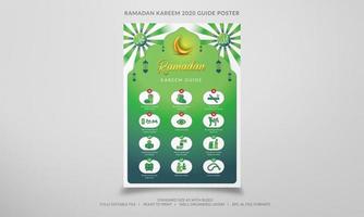 ramadan kareem guide affisch vektor