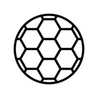 Ball Fußball Symbol Leitung Vektor Illustration