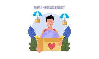 Spende am International Day of Charity Illustration vektor