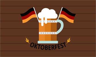 realistischer oktoberfesthintergrund kann für plakatvorlage verwendet werden vektor