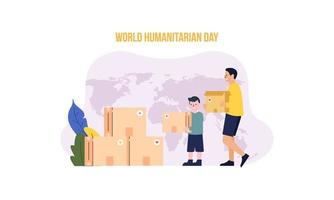 Spende am International Day of Charity Illustration vektor