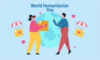 donation i den internationella dagen för välgörenhet illustration vektor