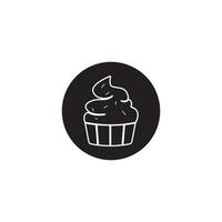 Muffin-Symbol Vektor Illustration Design-Vorlage.