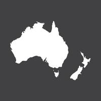 Australien Kartensymbol. vektor