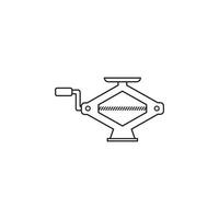 Hydraulikheber-Symbol vektor