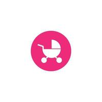 Kinderwagen Symbol Vektor Illustration Template Design