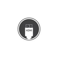 HDMI-Symbol. Vektor-Illustration-Design-Vorlage. vektor