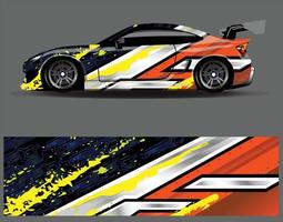 grafik för bil wrap dekal. abstrakt eagle stripe grunge racing och sport bakgrund för racing livery eller daglig användning bil vinyl klistermärke vektor