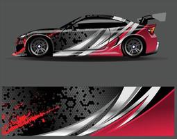 grafik för bil wrap dekal. abstrakt eagle stripe grunge racing och sport bakgrund för racing livery eller daglig användning bil vinyl klistermärke vektor