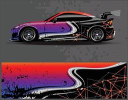 grafik för bil wrap dekal. abstrakt eagle stripe grunge racing och sport bakgrund för racing livery eller daglig användning bil vinyl klistermärke vektor