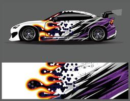 grafisk abstrakt stripe racing bakgrundsdesign för fordonsrallyraceäventyr och bilracinglivery vektor