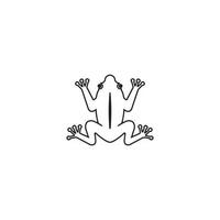 Frosch-Symbol. Vektor-Illustration-Design-Vorlage. vektor