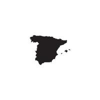 karta över spanien ikon. vektor