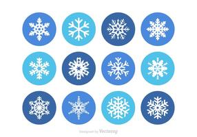 Free snowflake vector set