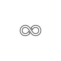 Infinity-Symbol Vektor-Illustration-Design-Vorlage. vektor