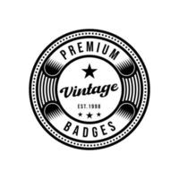 vintage badge logotyp vektor