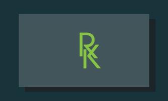 alfabetet bokstäver initialer monogram logotyp rk, kr, r och k vektor