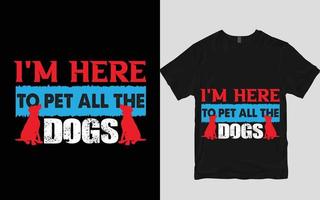 Hunde-T-Shirt-Design vektor