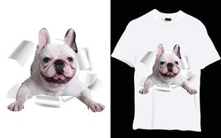 hund t-shirt design vektor