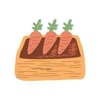 Karotten-Ernteprodukt vektor