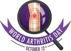 World Arthritis Day affischdesign vektor
