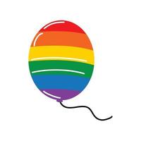 lgbt-flagge im ballon vektor