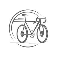 Fahrradsportlabel vektor