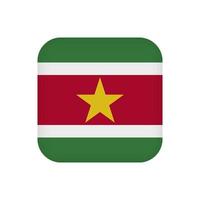 Surinam-Flagge, offizielle Farben. Vektor-Illustration. vektor