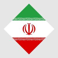 Iran-Flagge, offizielle Farben. Vektor-Illustration. vektor