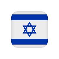 Israel-Flagge, offizielle Farben. Vektor-Illustration. vektor