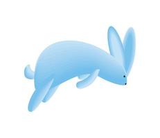 Springendes Kaninchen-Symbol vektor