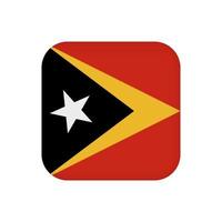 Osttimor-Flagge, offizielle Farben. Vektor-Illustration. vektor
