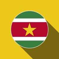 Land Surinam. Surinam-Flagge. Vektor-Illustration. vektor