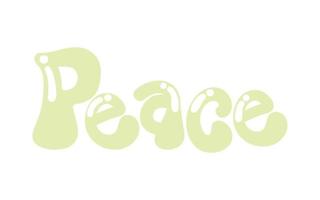 Buchstaben der Friedensblase vektor