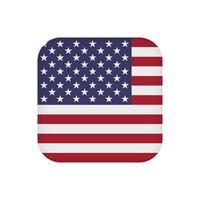 Usa-Flagge, offizielle Farben. Vektor-Illustration. vektor