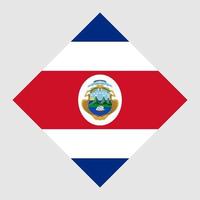 Costa-Rica-Flagge, offizielle Farben. Vektor-Illustration. vektor