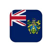 Flagge der Pitcairninseln, offizielle Farben. Vektor-Illustration. vektor