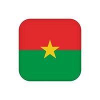 Burkina Faso-Flagge, offizielle Farben. Vektor-Illustration. vektor