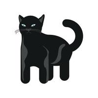 svart katt katt vektor