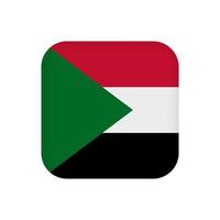 Sudan-Flagge, offizielle Farben. Vektor-Illustration. vektor