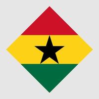 ghana flagga, officiella färger. vektor illustration.