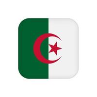 Algerien-Flagge, offizielle Farben. Vektor-Illustration. vektor