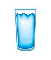 glas med vatten vektor