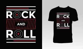 Rock'n'Roll-T-Shirt-Design vektor