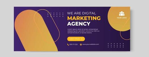 Social-Media-Post der Agentur für digitales Marketing vektor