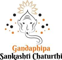 ganesh clipart ganadhipa sankashti chaturthi frei bearbeitbarer vektor