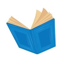 blå öppen bok vektor