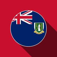 Land Jungferninseln. Flagge der Jungferninseln. Vektor-Illustration. vektor