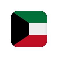 kuwait flagga, officiella färger. vektor illustration.